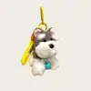 Pingente Pelúcia Cachorrinho Fofo Dopamina Pingente de Bolsa Mochila Boneco Cachorro Desenho Chaveiro Presente para Melhor Amigo