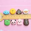 Sándwich de Animales Simulados Macarrón Accesorios de Resina DIY Funda para Teléfono Móvil con Crema Material DIY Accesorios Colgantes para Llavero