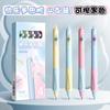 Caneta apagável de alto valor de cor para alunos do ensino fundamental caneta gel de pressão caneta apagável térmica especial desenho animado caneta cristal azul preto para terceira série