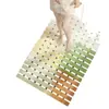 Ducha de Verano Baño Alfombrilla Antideslizante Tira Larga Hueca Drenaje de Agua Alfombrilla para Pies Barrera de Agua Alfombrilla para Piso de Ducha Infantil Alfombra Resistente a la Suciedad