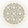 Posavasos de madera huecos de 10 cm transfronterizos, tapetes aislantes de calor para bebidas y café, manualidades decorativas DIY para el hogar