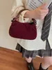 Colección de otoño 2026 transfronteriza: bolso de hombro elegante con pliegues, un bolso cruzado versátil y casual perfecto para ir al trabajo, y un bolso de mano sencillo