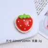 Morango Maçã Biscoito Brinquedo Alimentar Desenho Animado Artesanal DIY Acessórios de Joia Material para Presilha Cola de Creme Resina Pequenos Acessórios