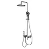 Juego de Ducha de Aleación de Aluminio Zhengba Sistema de Ducha Cabezal de Ducha de Lluvia Botón de Piano Juego de Ducha para Baño Venta al por Mayor