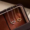 Pulsera de Corazón Hueco de Plata de Ley S925 para Mujer, Cadena Fina Simple Estilo Ins, Moda y Alta Gama, Joyería Chapada en Oro de 18 Quilates al por Mayor