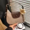 Bolso Nuevo Transfronterizo para Mujer con Diseño de Nicho, Bolso de Mano Tipo Bollo, Bolso de Hombro Tejido de Gama Alta, Bolso Cruzado Casual para el Trabajo