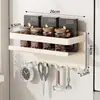Estante de Almacenamiento Magnético sin Taladro para Cocina, Refrigerador, Lavadora, Estante de Pared para Especias, Estante para Almacenamiento de Papel Film para Uso en Refrigerador
