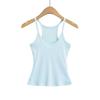 Estilo americano Retro Hot Girl U-neck Camisole Colete Feminino 2025 Verão Exterior Wear Slim-fit Slimming Pure Desire Base Top Ins
