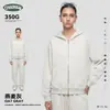 Ropa para Hombre Ckx Felpa Gruesa Forrada de Polar de Peso Pesado 350g Niebla Estilo Americano 19 Colores Sudadera con Capucha Holgada de Doble Cremallera