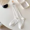Calcetines largos de punto doble para mujer de otoño e invierno, color gris liso, hasta el tobillo, ligeramente compresivos, efecto adelgazante, calcetines de mujer color café, calcetines de algodón