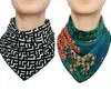 Lenço Triângulo Dupla Camada Dupla Face Veludo Australiano Algodão Pequeno Lenço de Seda Primavera, Outono e Inverno Proteção para o Pescoço Lenço Quente para o Pescoço Moda Gola Falsa Lenço Dropshipping