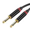 Cable de Audio Ts de 6.5mm Chapado en Oro Macho-Macho Cobre Libre de Oxígeno Cable de Audio para Instrumentos Electrónicos Cable para Guitarra Modelo Más Vendido