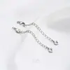 Cadena de Cola Conservadora del Color Cadena de Extensión Blanca Dorada Pulsera Casera Cadena de Extensión para Collar Hecho a Mano DIY Accesorios de Joyería Hechos a Mano