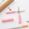 Tesoura Tipo Caneta Papelaria Criativa Mini Dobrável Tesoura de Arte para Estudante Tipo Caneta Tipo Tampa Tesoura de Corte de Papel para Estudante