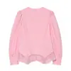 Ropa europea y americana para mujer transfronteriza, top de manga larga con dobladillo de encaje empalmado de moda, superventas de AliExpress