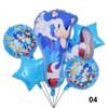 Nuevo globo de aluminio de caricatura de Sonic the Hedgehog fiesta de cumpleaños sonido Chico Modelado traje infantil al por mayor