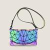 Bolso Nuevo de Patchwork Rombo, Bolso Geométrico Láser, Bolso Cuadrado Pequeño Nuevo de Moda Verano 2026, Bolso de Hombro Cruzado Luminoso