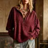 2026 Ropa de Mujer de Comercio Exterior Transfronterizo Europeo y Americano Otoño Nuevo Solapa Cremallera Retro Estampado de Leopardo Holgado Sudadera con Capucha