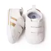 Zapatillas blancas con velcro para bebé de 0 a 1 año, zapatos de primavera y otoño, nuevos zapatos para bebé, zapatos para niño pequeño, zapatos de suela blanda, venta al por mayor BL2311