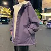 Chaqueta de algodón para hombre de marca moderna, nuevo modelo para el año, abrigo de lana de cordero para hombre, engrosado y cálido para otoño e invierno, abrigo de algodón de doble cara, transfronterizo