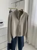 Suéter Cárdigan de Punto Acanalado para Mujer 2026 Otoño/Invierno con Cuello Alto, Doble Cremallera y Detalle de Botones, Abrigo Suéter Cálido