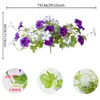 Amazon Flores Artificiais para Exterior Flores de Simulação Flores de Imitação Glória da Manhã Flor de Seda para Vasos Externos Decoração de Jardim em Casa Varanda