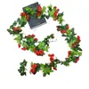 Flores Artificiais para Decoração de Parede, Trepadeiras Penduradas no Teto, Trepadeiras de Plantas para Teto de Sala de Estar, Decoração de Tubos, Trepadeiras para Envolver Ar Condicionado