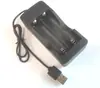 Cargador Universal de Batería de Litio 18650 con Entrada USB de 5V, Conexión USB de una Ranura para Baterías 18650, Alerta de Carga Completa