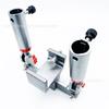 Plataforma de pesca con clip de aleación de aluminio Universal ajustable 360 grados plataforma de pesca doble batería metal al por mayor