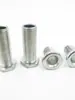 Tornillo Hueco de Rosca Fina M6M8M10M12 Agujero Hexagonal Roscado Cabeza Redonda Junta Roscada Tubo Hueco Espárrago