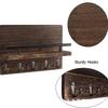 Llavero de Madera para Pared Puerta de Entrada Hogar Colgador de Llaves para Bolsas Montado en la Pared Estante para Almacenamiento de Llaves de Entrada