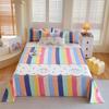 Sábana de una pieza para el hogar, dormitorio, juego de tres piezas de algodón suave, 1.5m 1.8 m, sencilla de viento, sarga estampada, colcha