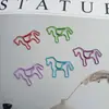 Clip de papel de caballo colorido clip de papel de animal clip de papel con forma creativa clip de papel lindo pin de metal transfronterizo