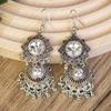 Aretes de Borla de Campana de Estilo Étnico Bohemio Pendientes de Moda de Lujo Ligero de Alta Gama Colgante Elegante Aretes Retro Europeos y Americanos para Mujer