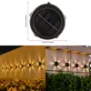 Lâmpada solar externa lâmpada de parede para pátio lâmpada de atmosfera à prova de chuva holofote de cerca layout de varanda jardim lâmpada lavadora de parede externa