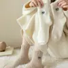 Calcetines para los ojos con forro polar grueso de coral sin pelusa, calcetines de otoño hasta media pantorrilla, calcetines para dormir, calcetines de suelo, calcetines cálidos para el hogar en invierno