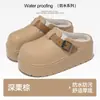Chinelos de algodão de grau médico para sala cirúrgica alemã para mulheres, inverno, com calcanhar fechado, quentes, antiderrapantes, forrados com pelúcia, impermeáveis, sapatos antibacterianos para enfermeiros