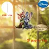 Impresión Plana 2D Animales Locos 2 Imán para Refrigerador Nick Judy Llavero Acrílico Mochila Colgante Lindo