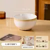 Conjunto Simples de Tigela e Prato Japonês para Uso Doméstico Novas Tigelas e Pratos de Cerâmica Cor Sob Esmalte Alto Aparência Tigela de Arroz Prato de Sopa Prato de Jantar