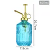 Regadera de vidrio tipo prensa herramienta de riego para jardín color retro botella rociadora riego de jardín nueva botella rociadora