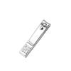 Cortaúñas de acero inoxidable de alta calidad, herramientas para manicura y pedicura, tijeras para piel muerta, cortaúñas, cuchillo para pedicura, caja de aluminio, juego de 5 piezas