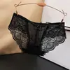 Ropa Interior de Encaje Negro para Mujer Algodón Puro Entrepierna Transpirable Cintura Baja Sin Costuras Sexy Malla Fina Chica Joven Tallas Grandes Bragas