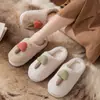 Pantuflas de Algodón para Mujer en Invierno, Pantuflas Cálidas Antideslizantes para Parejas, Pantuflas de Invierno para Hombre para Interior con Suela Gruesa para Casa
