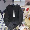 Camiseta Independiente de Longitud Media Transfronteriza Estampado de Corazón para Mujer de Amazon Europeo y Americano Gradiente Manga Larga Suelta de Comercio Exterior