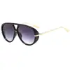 Gafas de sol aviador retro de doble puente europeas y americanas 2026 para mujer, Gafas de sol con protección solar estilo callejero, Gafas de montura grande estilo milenio