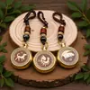 Llavero Giratorio de Latón Zodiaco Cinabrio Colgante para Coche Bolso Artesanía Creativa Unisex Venta al por Mayor