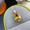 Colgante de citrino natural para mujer, gemas de partículas grandes, piedra principal 10x14mm, directo de fábrica, explosiones de fábrica