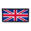 Bandera de la Unión Bandera Bordada Pegatina de Tela Brazalete Decoración para Mochila Parche Cuadrado Insignia Táctica de Moral Velcro