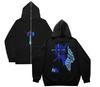 Sudadera con Forro Polar American Revenge para Hombre y Mujer Sudadera con Capucha High Street Chaqueta Cardigan con Cremallera Trapstar Otoño e Invierno