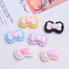 Mini Gravata Borboleta Coração Desenho Animado Artesanal DIY Acessórios de Joias Cola Creme Resina Pequenos Acessórios Grampo de Cabelo Materiais para Nail Art